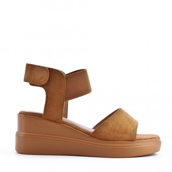 Faux suede sandal for women