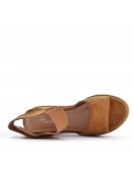 Faux suede sandal for women