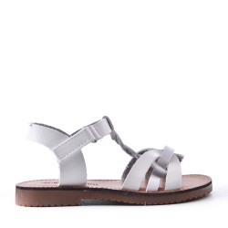 Sandale fille en simili cuir