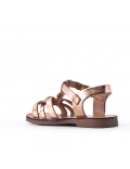 Girl's faux leather sandal