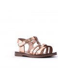 Girl's faux leather sandal