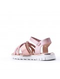 Girl's faux leather sandal