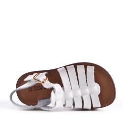 Sandale fille en simili cuir