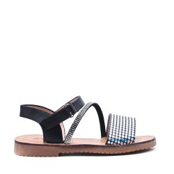 Sandale fille en simili cuir