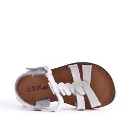 Sandale fille en simili cuir