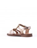 Girl's faux leather sandal