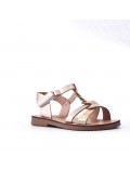 Girl's faux leather sandal
