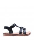 Girl's faux leather sandal