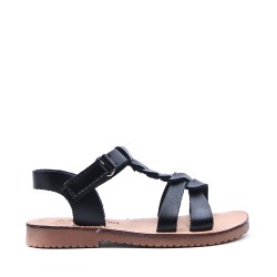 Sandale fille en simili cuir