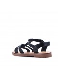 Girl's faux leather sandal