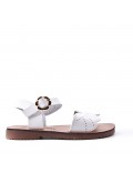 Girl's faux leather sandal