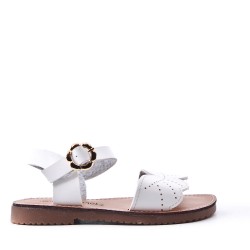 Sandale fille en simili cuir