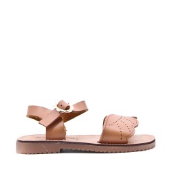 Sandale fille en simili cuir