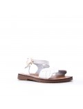 Girl's faux leather sandal