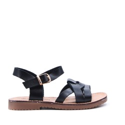 Sandale fille en simili cuir