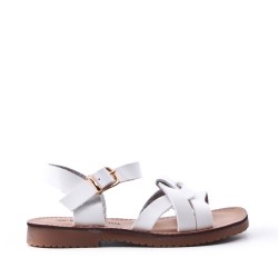 Sandale fille en simili cuir