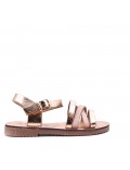Girl's faux leather sandal