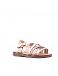 Girl's faux leather sandal