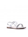 Grande Taille 41-44- Sandale flat en simili cuir