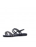 Grande Taille 41-44- Sandale flat en simili cuir