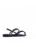 Grande Taille 41-44- Sandale flat en simili cuir