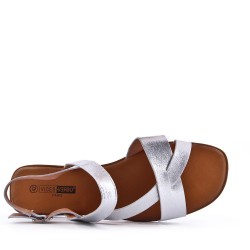 Grande Taille 38-43- Sandale en simili cuir