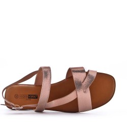 Grande Taille 38-43- Sandale en simili cuir