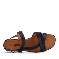 Grande Taille 38-43- Sandale en simili cuir