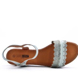 Grande Taille 38-43- Sandale en simili cuir