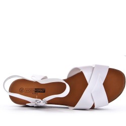 Grande Taille 38-43- Sandale en simili cuir