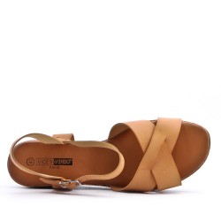 Grande Taille 38-43- Sandale en simili cuir