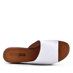 Grande Taille 38-43- Sandale en simili cuir