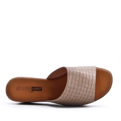 Grande Taille 38-43- Sandale en simili cuir