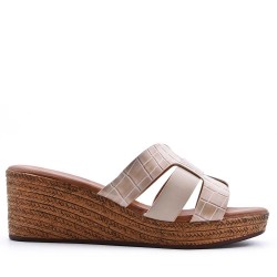 Large Size 38-43 - Faux leather sandal
