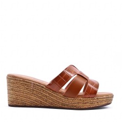 Large Size 38-43 - Faux leather sandal