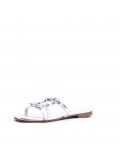 Grande Taille 41-44- Sandale flat en simili cuir