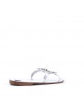 Grande Taille 41-44- Sandale flat en simili cuir