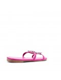 Grande Taille 41-44- Sandale flat en simili cuir