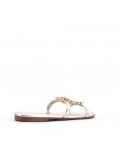 Grande Taille 41-44- Sandale flat en simili cuir