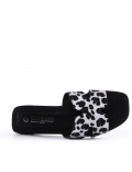 Women's faux suede slide