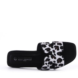 Women's faux suede slide