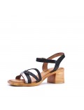 Faux leather heeled sandal