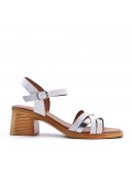 Big size 41-44 -Faux leather heeled sandal