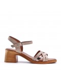 Big size 41-44 -Faux leather heeled sandal