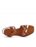 Big size 41-44 -Faux leather heeled sandal