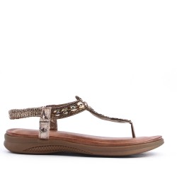 Large Size 38-43 - Faux leather sandal