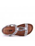 Grande Taille 38-43- Sandale en simili cuir