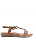 Grande Taille 38-43- Sandale en simili cuir