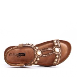 Grande Taille 38-43- Sandale en simili cuir