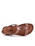 Grande Taille 38-43- Sandale en simili cuir